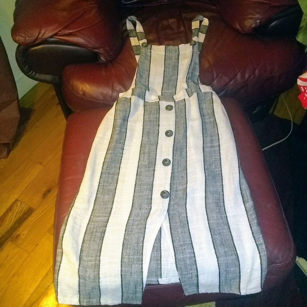 Strap Long Skirt